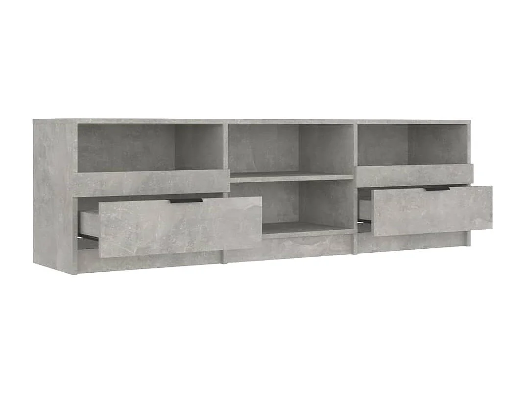 Mueble de TV de madera de ingeniería gris hormigón 150x33,5x45 cm
