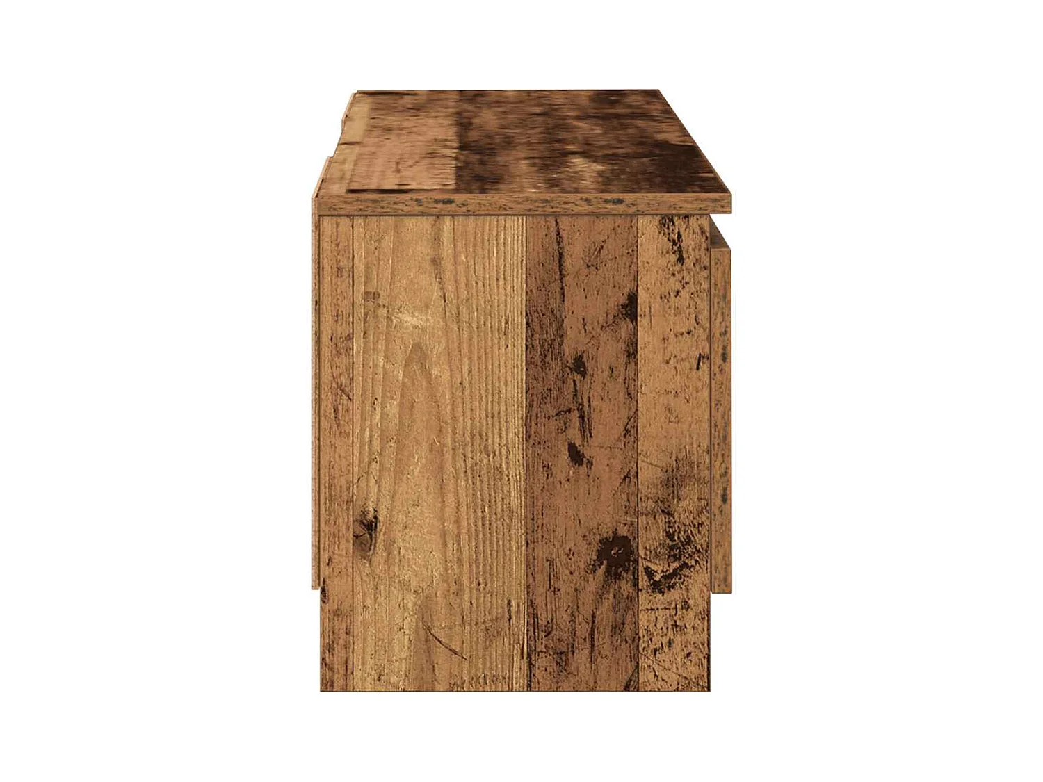 Meuble TV vieux bois 102x30x36 cm bois d'ingénierie
