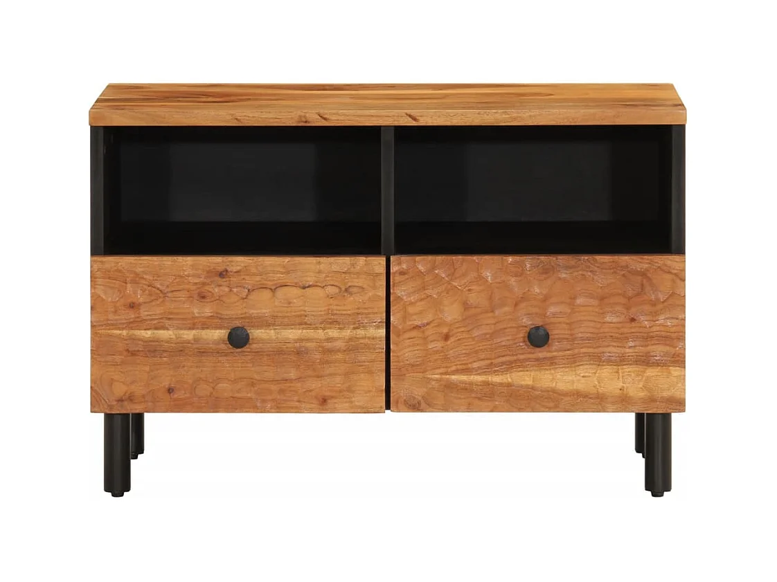 Meuble TV 70x33x46 cm Bois d'acacia massif