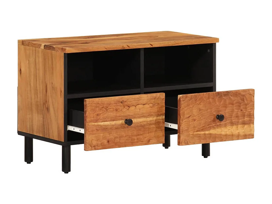 Meuble TV 70x33x46 cm Bois d'acacia massif
