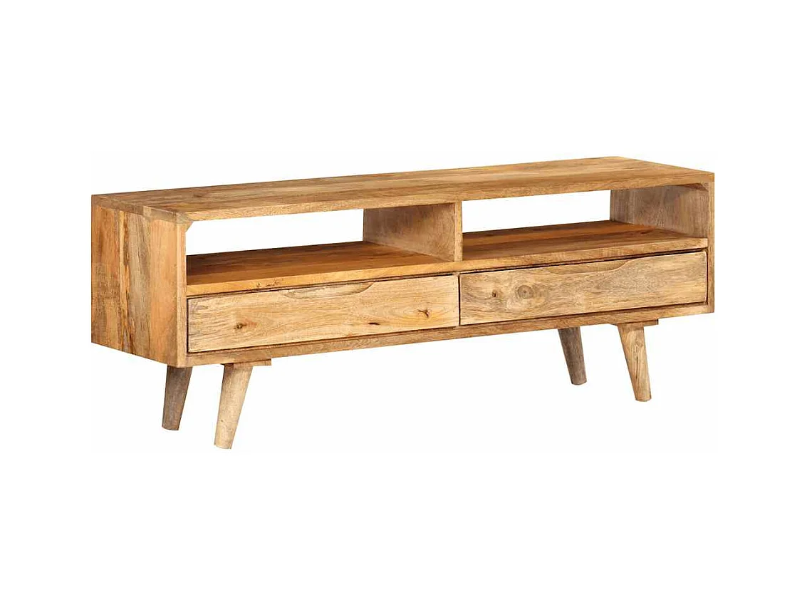 TV-meubel 110x30x41 cm massief mangohout