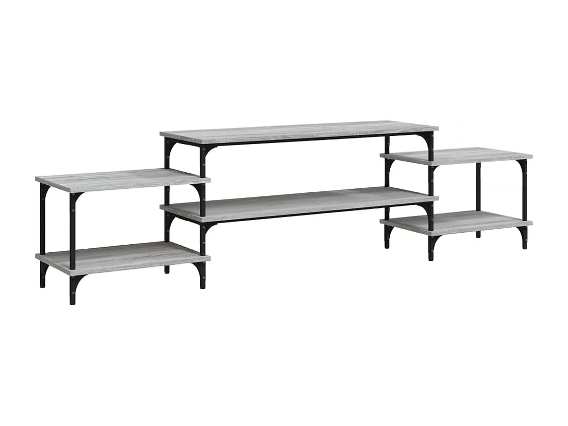 Mobile TV Sonoma Grey 197x35x52 cm in legno ingegnerizzato