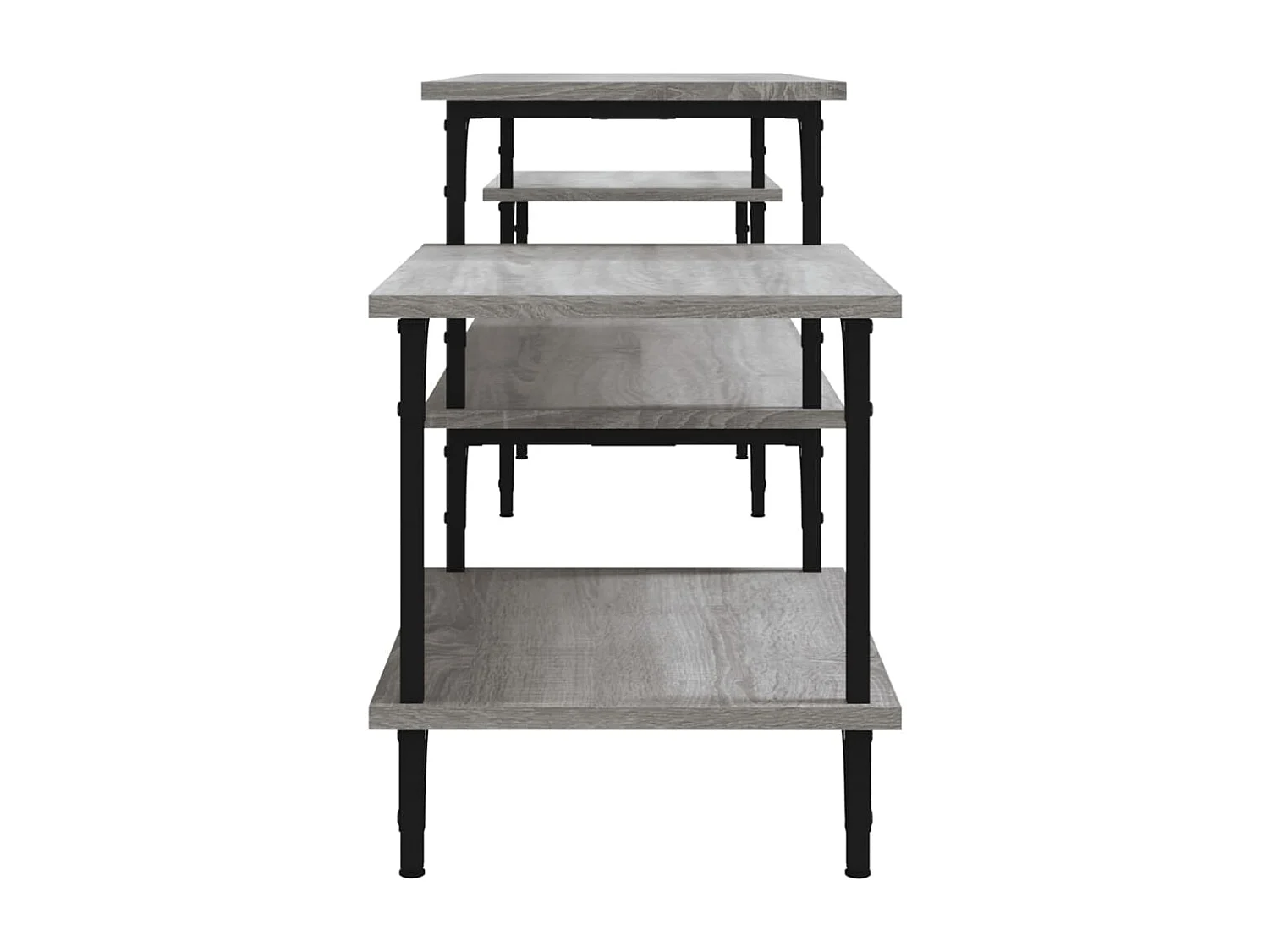 Mobile TV Sonoma Grey 197x35x52 cm in legno ingegnerizzato