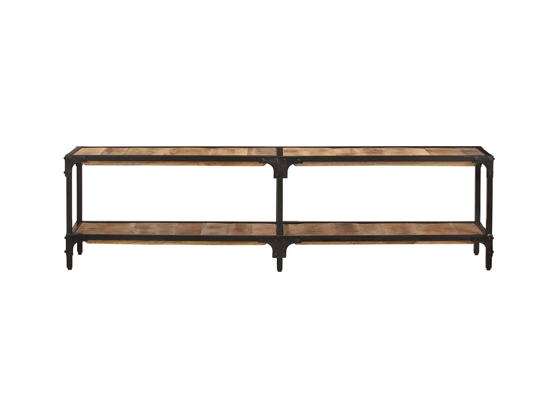 Meuble TV 150x30x41 cm bois massif de manguier