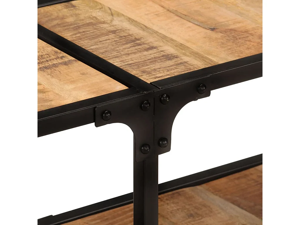 Meuble TV 150x30x41 cm bois massif de manguier