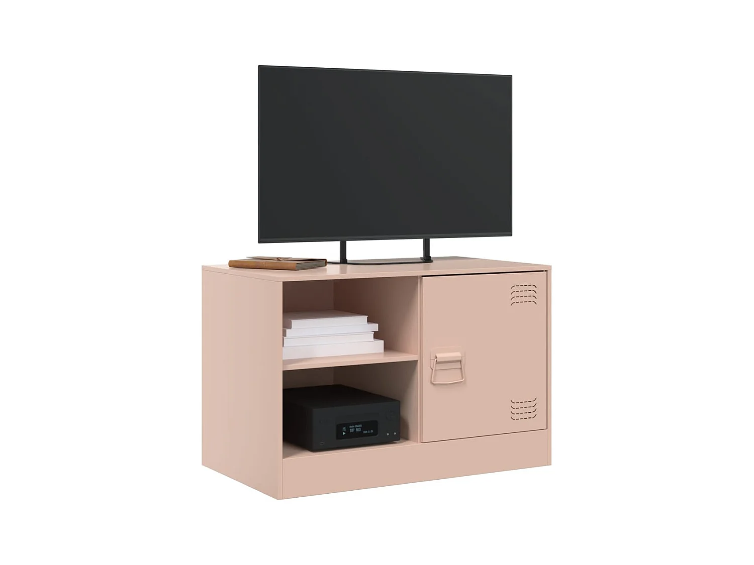 Roze tv-meubel 67x39x44 cm staal