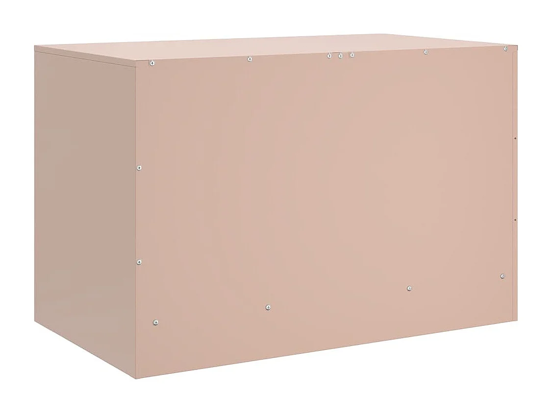 Roze tv-meubel 67x39x44 cm staal