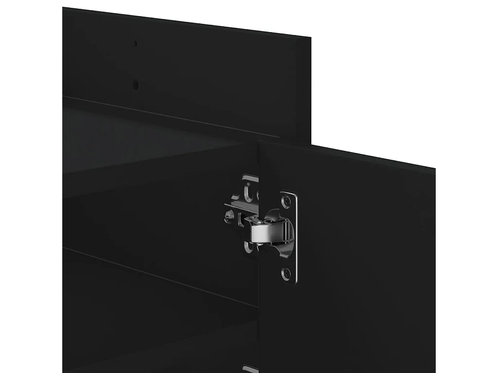 Meuble TV Noir 100x35x40 cm Bois d'ingénierie