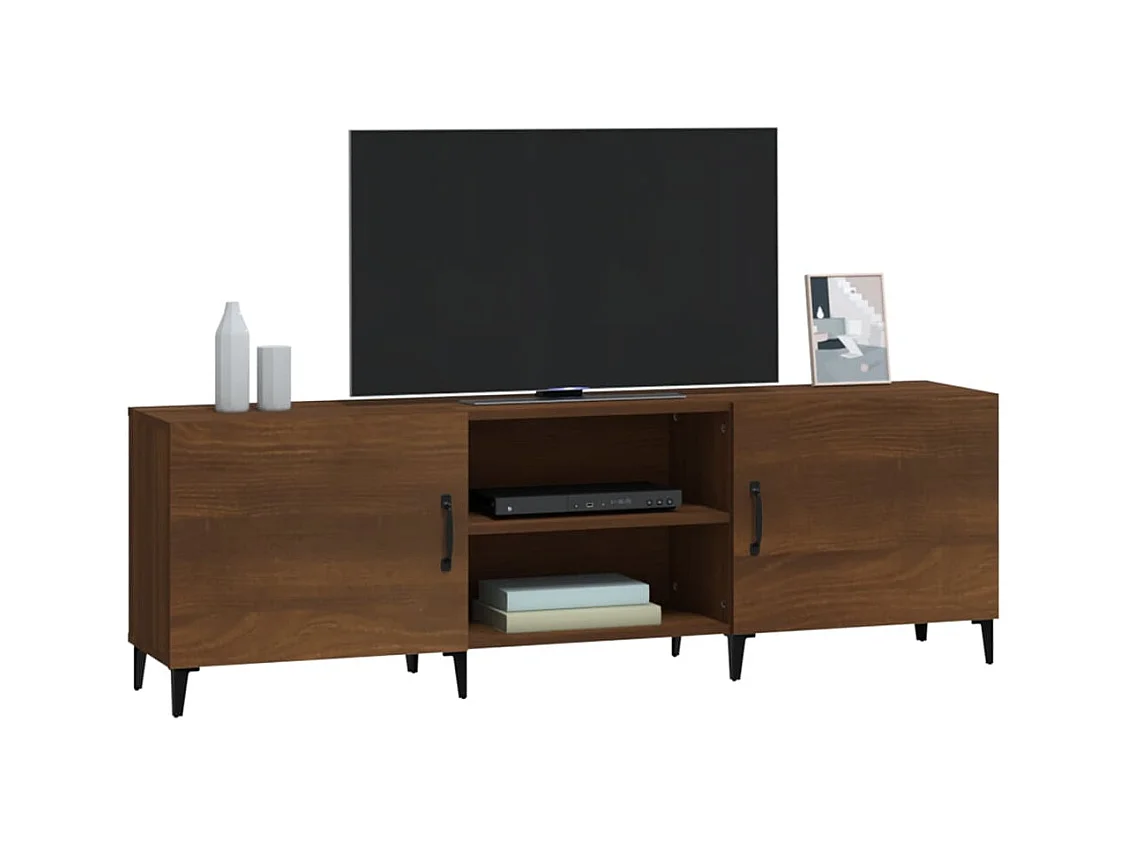 TV-Schrank aus brauner Eiche 150x30x50 cm Holzwerkstoff