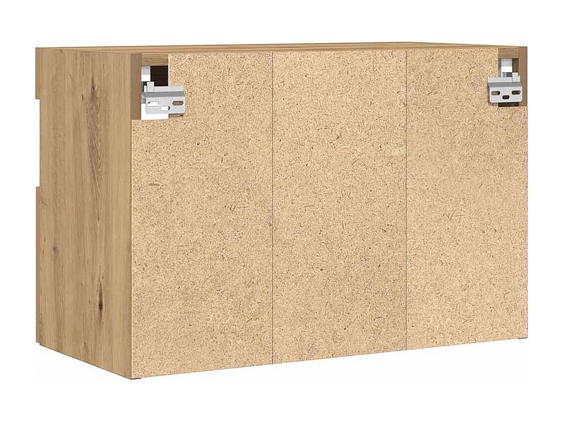 Meuble TV avec lumières LED Chêne Artisan 60x30x40 cm