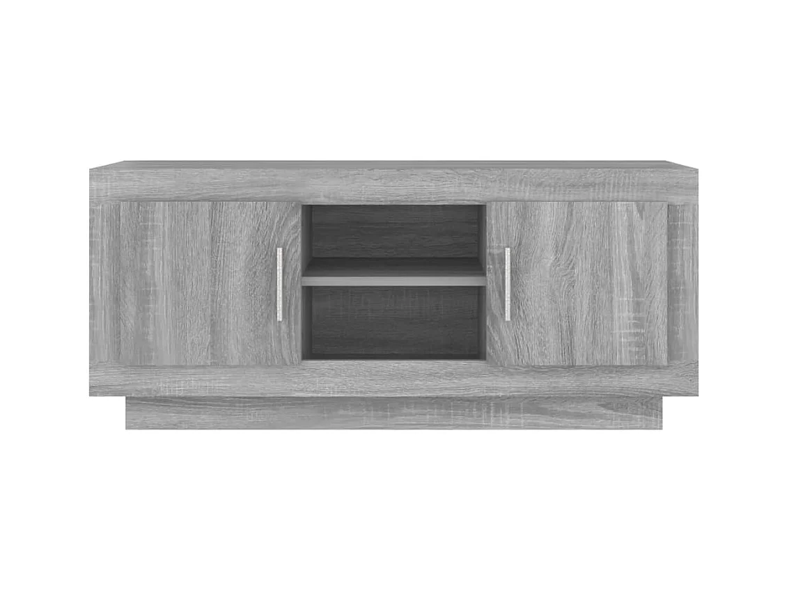 Sonoma TV-Schrank grau 102x35x45 cm Holzwerkstoff