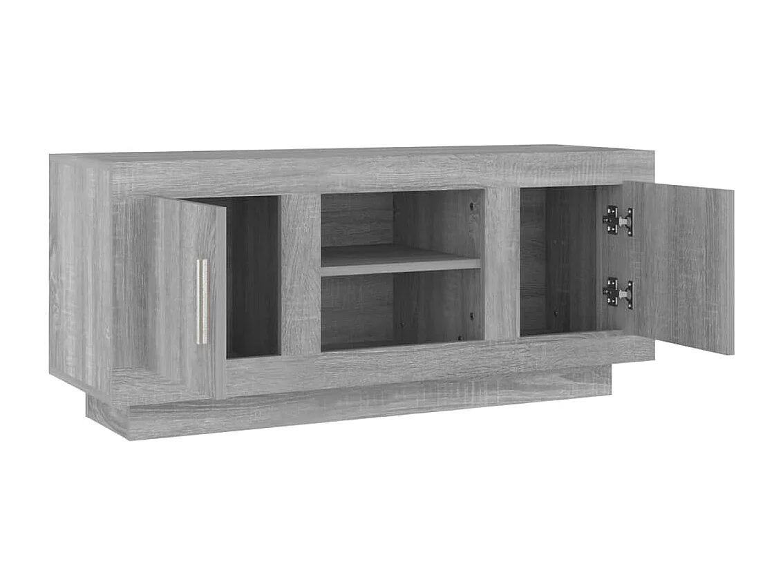 Sonoma TV-Schrank grau 102x35x45 cm Holzwerkstoff