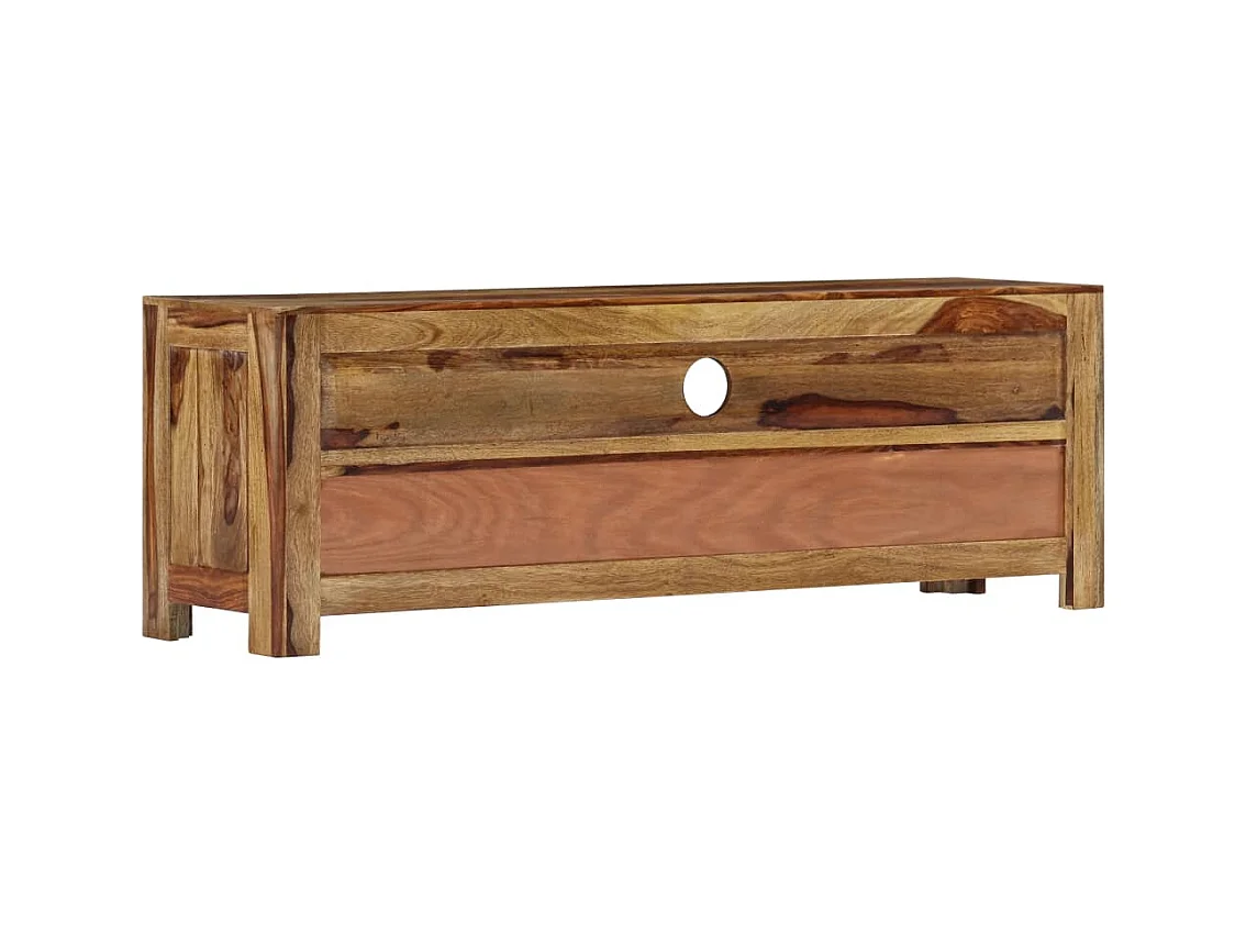 Meuble TV 120x30x40 cm Bois de Sesham solide