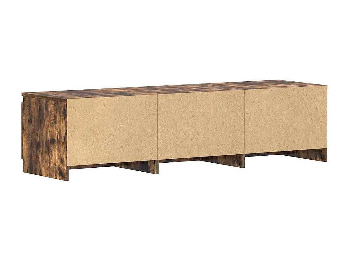 TV-Schrank aus geräucherter Eiche, 140 x 40 x 35,5 cm, Holzwerkstoff