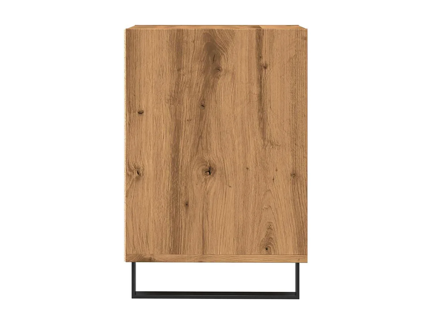 Meuble TV chêne artisanal 100x35x55 cm bois d'ingénierie