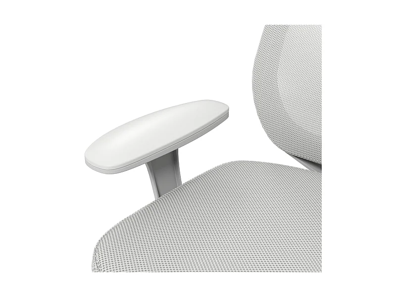 Chaise de bureau ergonomique pivotante, réglable en hauteur, polyester, gris (55x48x82.5-94.5cm)