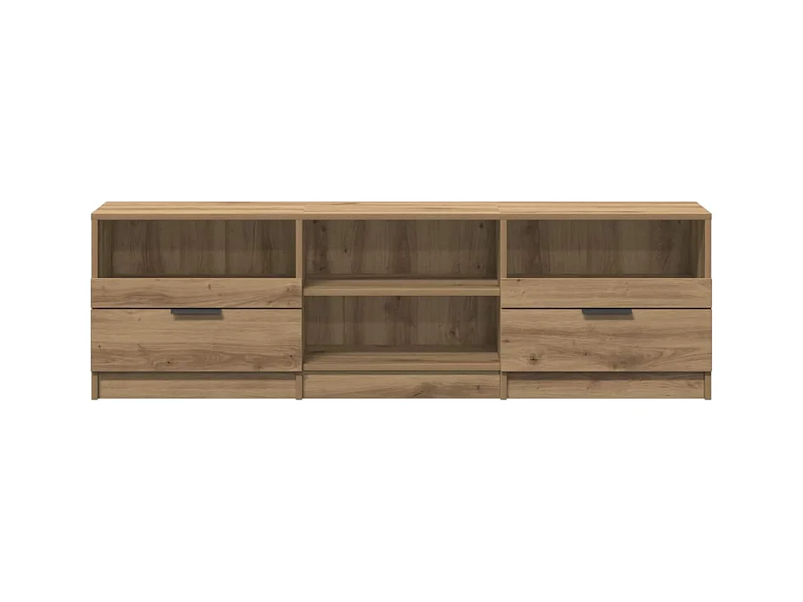 Mobile porta TV artigianale in rovere 150x33,5x45 cm in legno ingegnerizzato