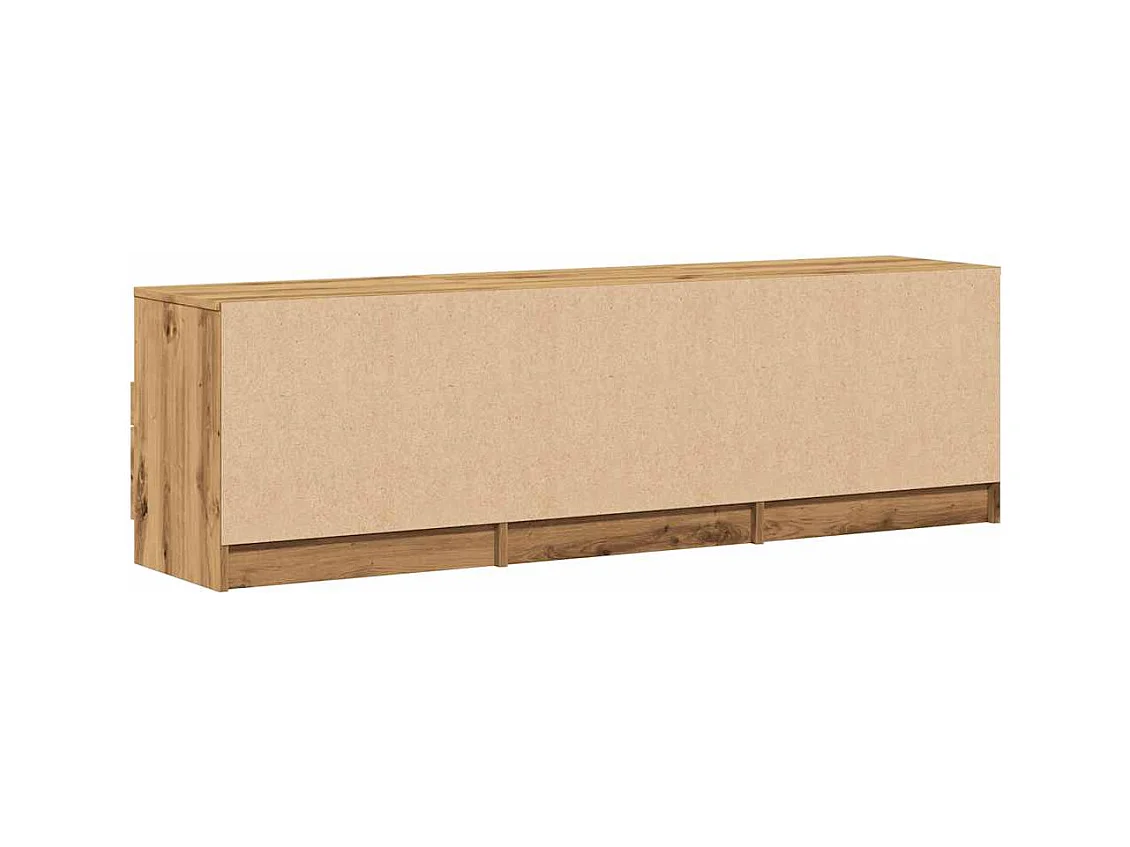 Mobile porta TV artigianale in rovere 150x33,5x45 cm in legno ingegnerizzato