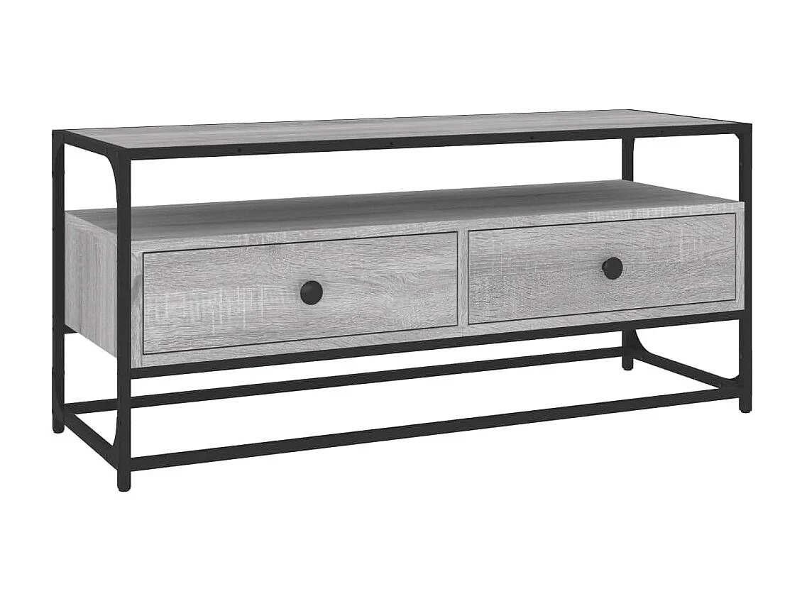 Mobile TV grigio Sonoma 100x35x45 cm in legno ingegnerizzato
