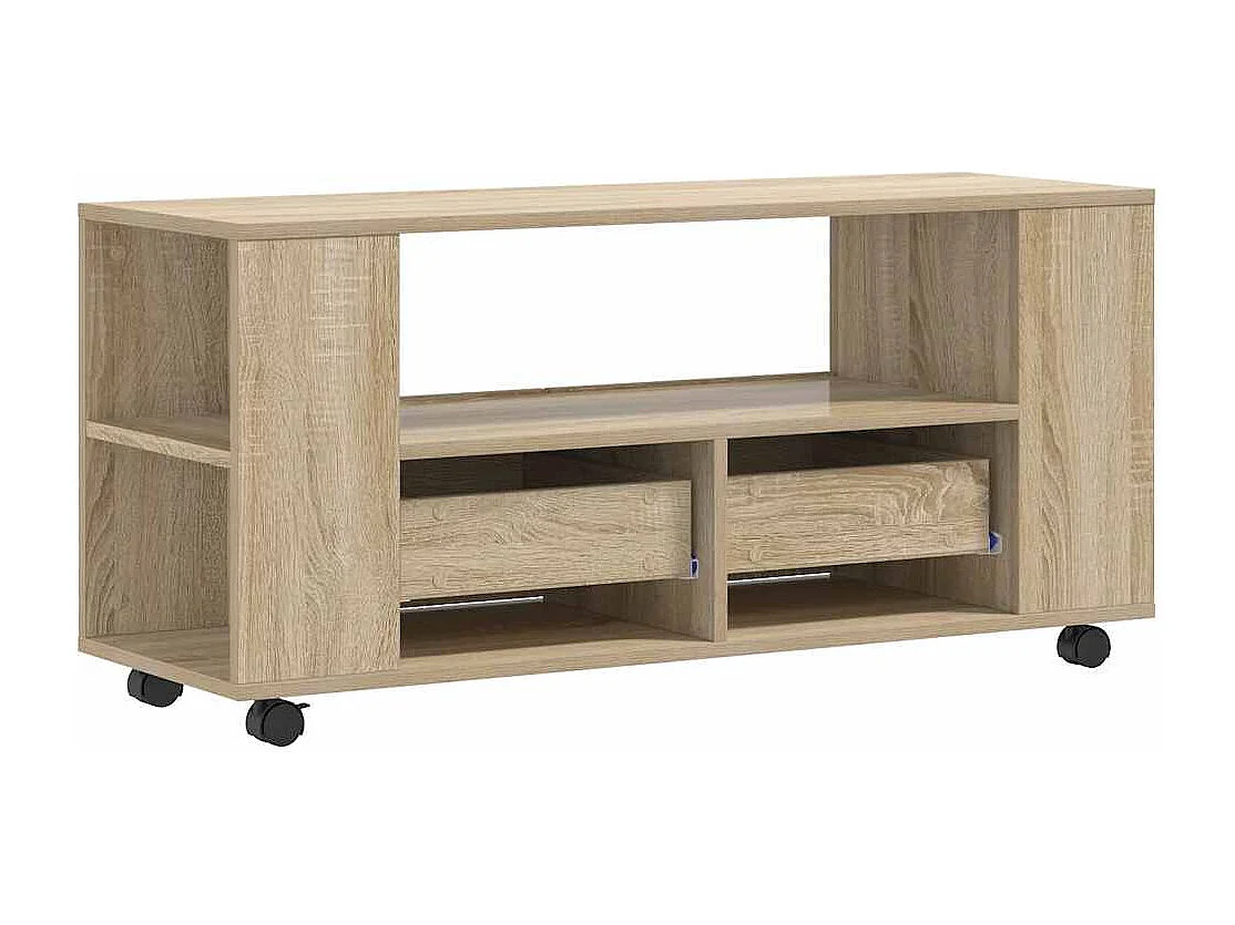Mueble de TV de roble Sonoma 102x34,5x43 cm madera de ingeniería
