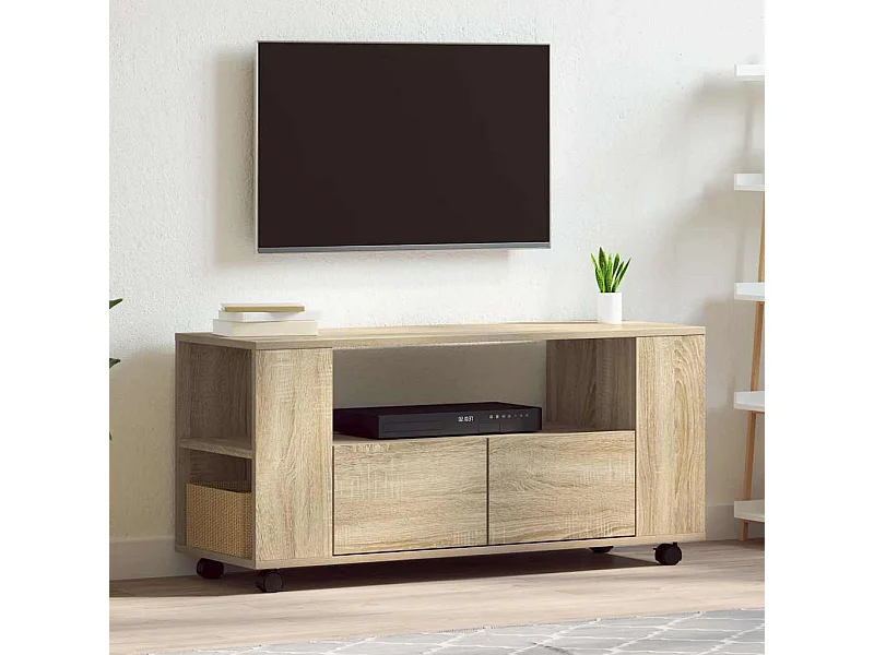 TV-Schrank aus Sonoma-Eiche 102 x 34,5 x 43 cm, Holzwerkstoff