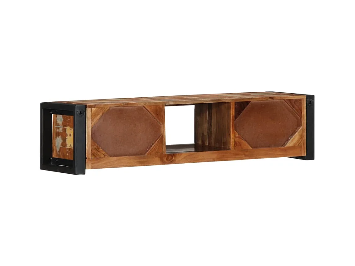 Meuble TV 100x30x25 cm Bois de récupération solide