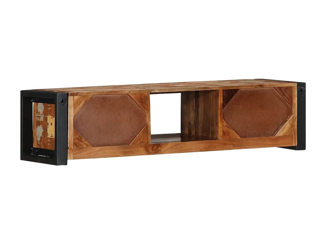 Meuble TV 100x30x25 cm Bois de récupération solide