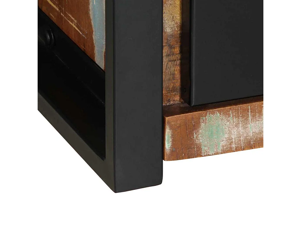 Meuble TV 100x30x25 cm Bois de récupération solide