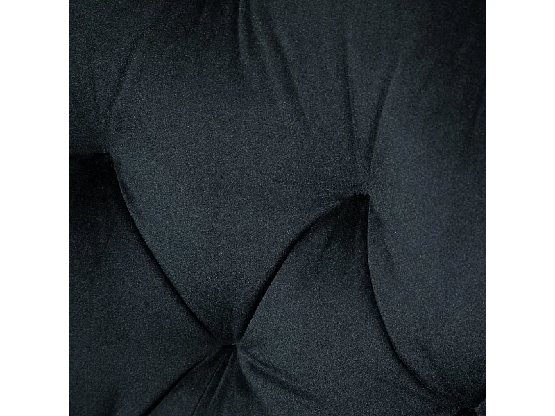 Fauteuil de bureau ergonomique, réglable en hauteur, tissu velours, noir (60x61x81-91cm)