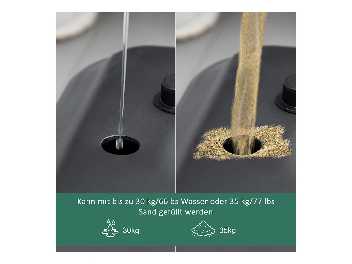 Panier de basket réglable en hauteur 195-250 cm avec support, acier, noir, pour enfants, avec roues (131, avec roues (131x49x250 cm)