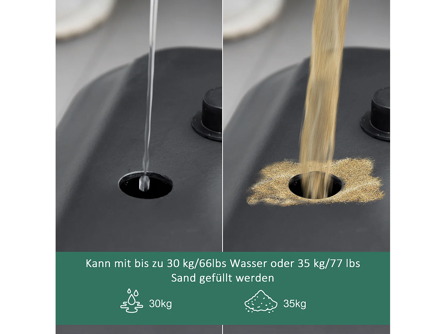 Panier de basket réglable en hauteur 195-250 cm avec support, acier, noir, pour enfants, avec roues (131, avec roues (131x49x250 cm)