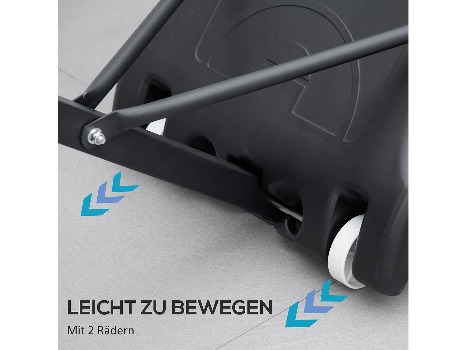 Panier de basket réglable en hauteur 195-250 cm avec support, acier, noir, pour enfants, avec roues (131, avec roues (131x49x250 cm)