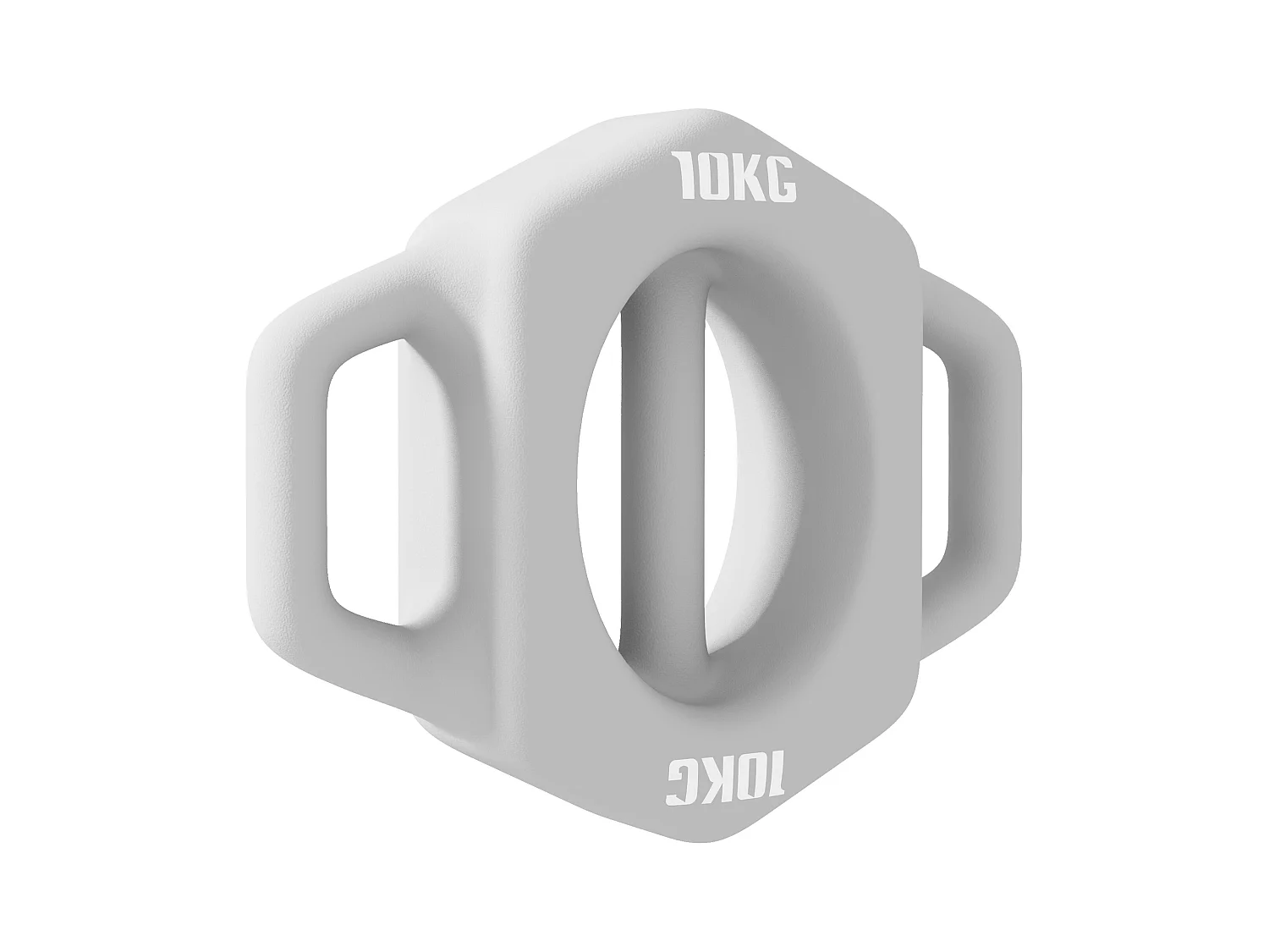 3-in-1 multifunctionele halter 10 kg, vloerbescherming, grijs kunststof (29x22x6cm)