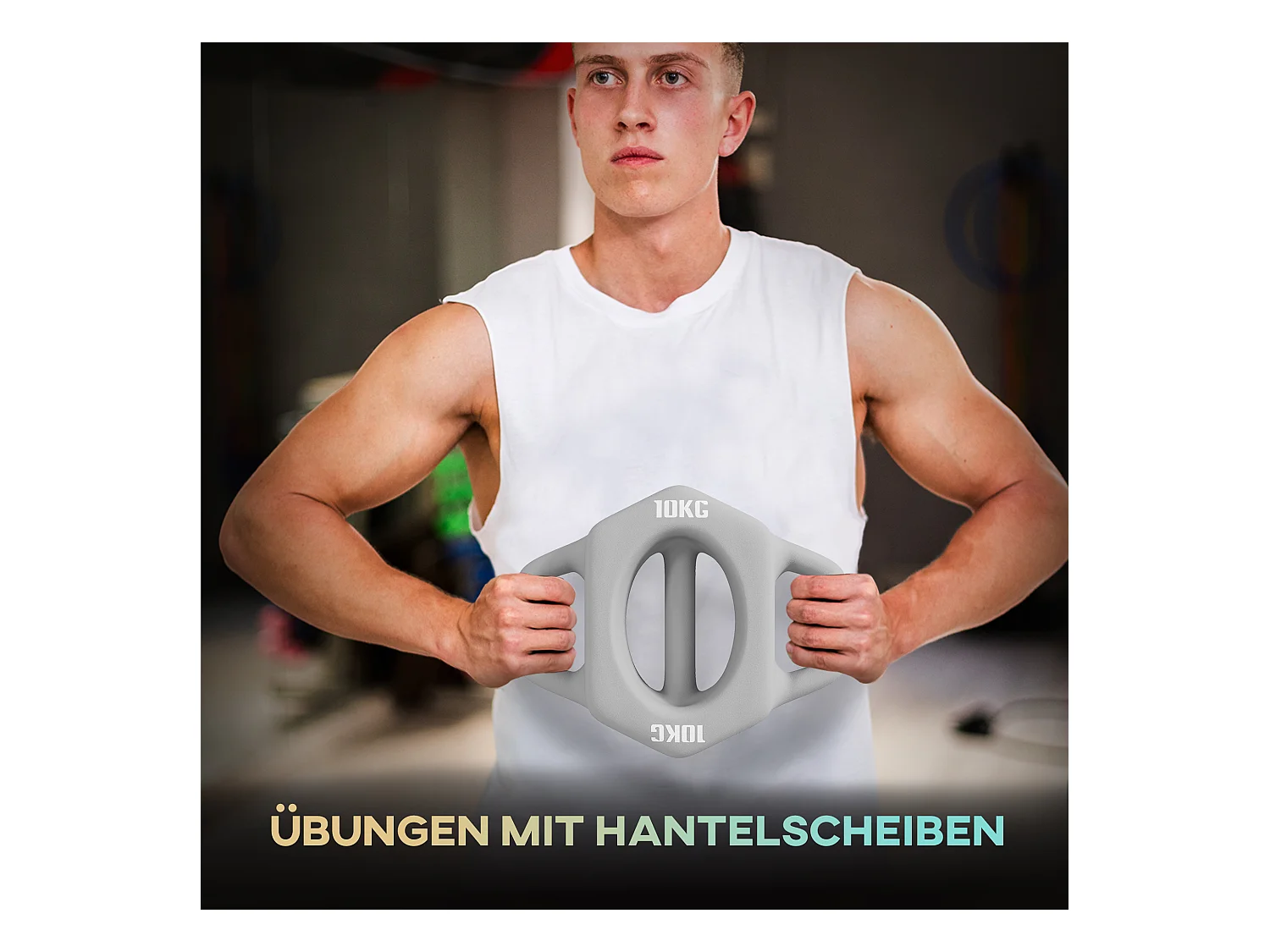 3-in-1 multifunctionele halter 10 kg, vloerbescherming, grijs kunststof (29x22x6cm)