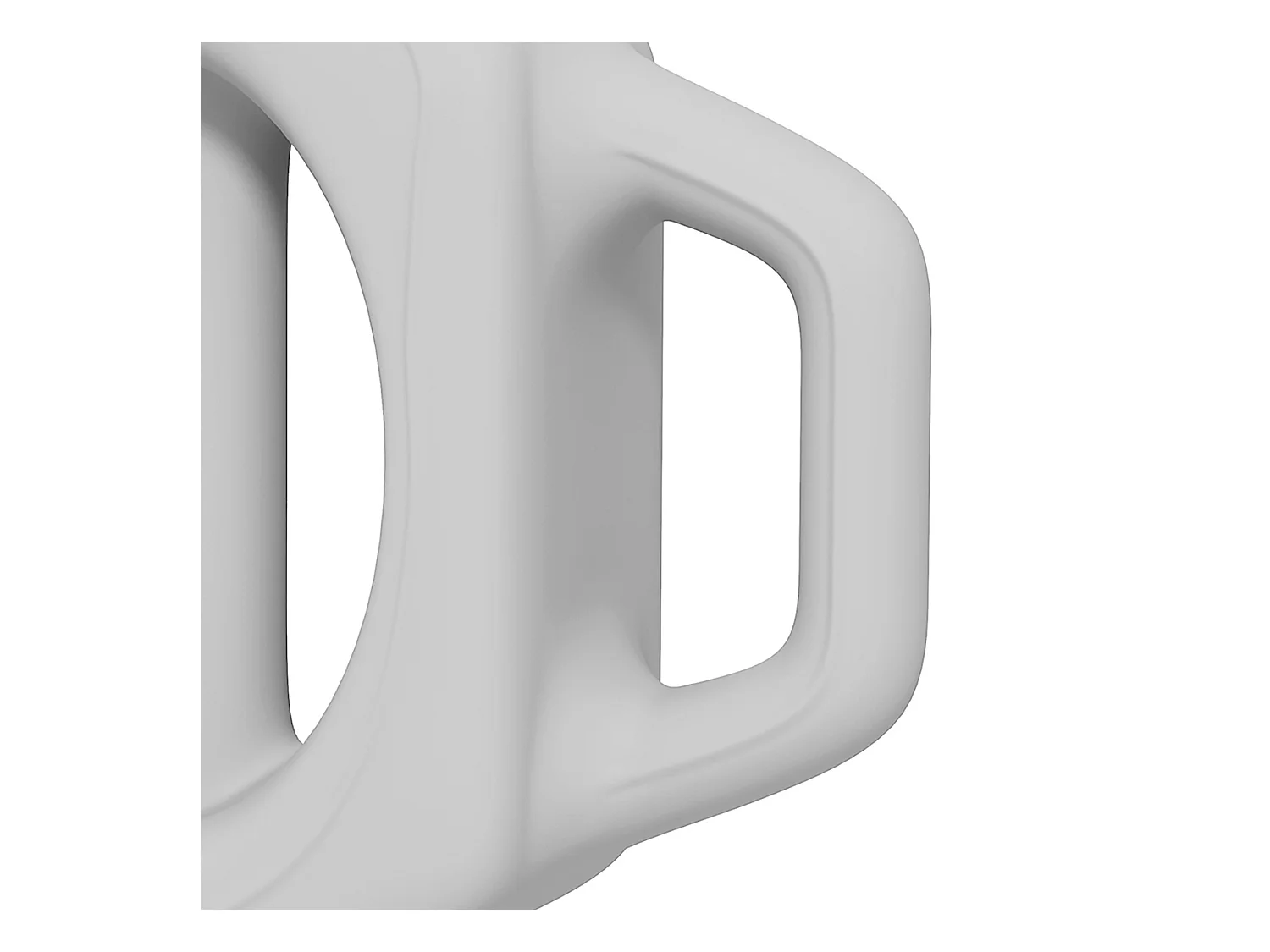 3-in-1 multifunctionele halter 10 kg, vloerbescherming, grijs kunststof (29x22x6cm)