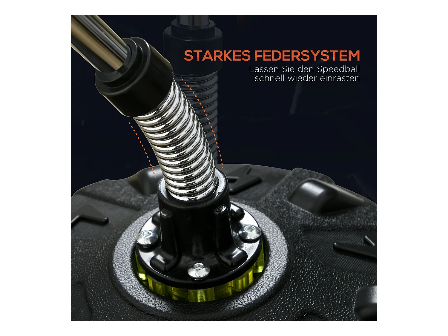 Sac de frappe sur pied, réglable en hauteur de 147 à 165 cm, cuir, noir (48x48x147-165 cm)