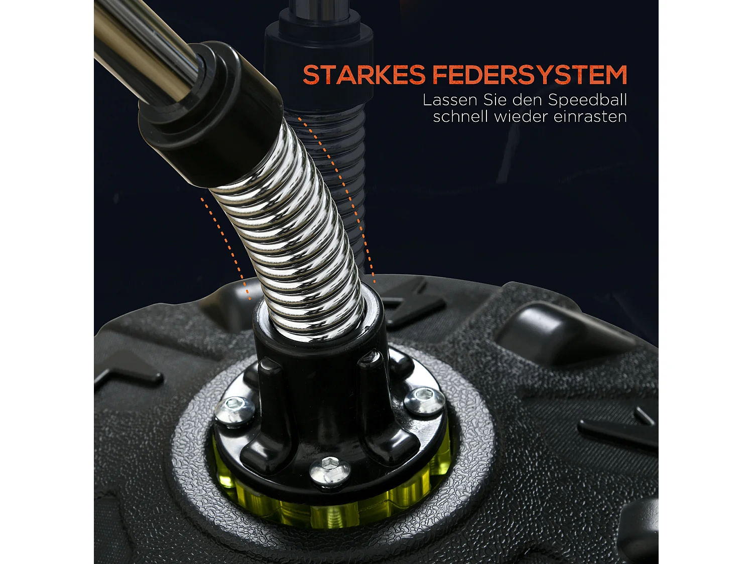 Sac de frappe sur pied, réglable en hauteur de 147 à 165 cm, cuir, noir (48x48x147-165 cm)