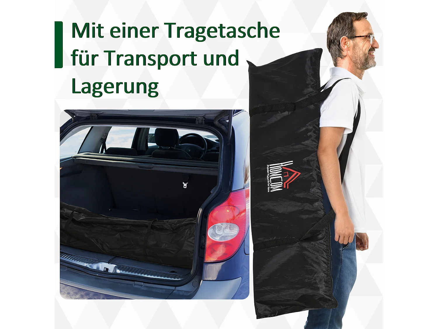 Set de 2 mini buts de football pliables, acier et filet Tetrolon, noir (186x90x89cm)