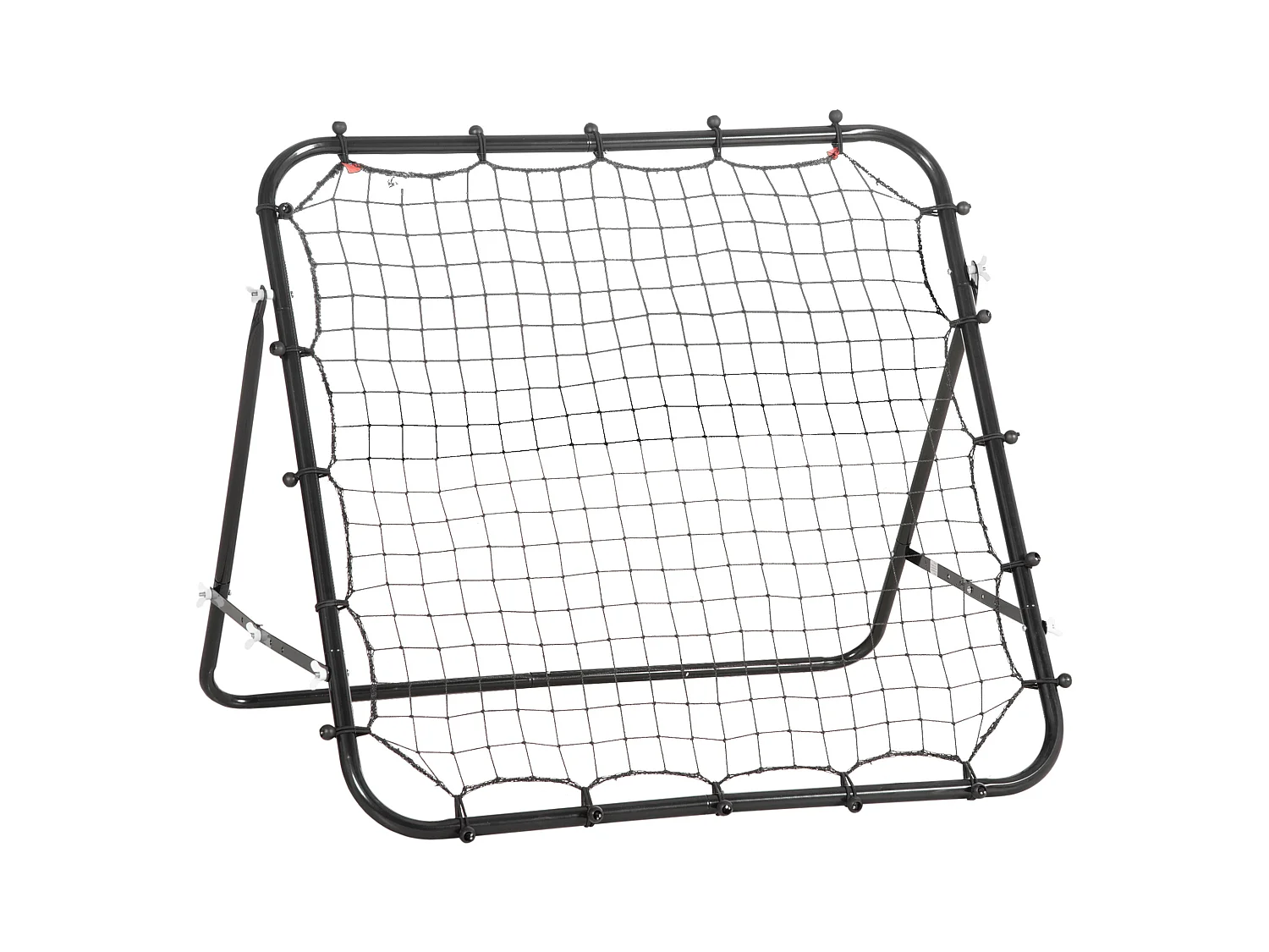 Rebondisseur football réglable, métal, noir (96x80x96 cm)