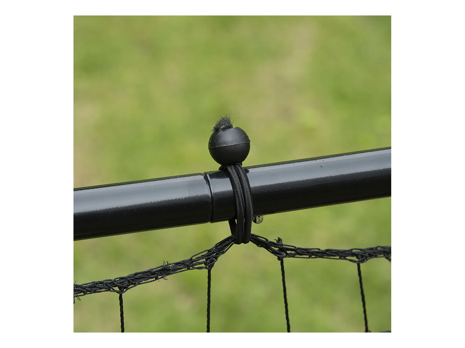 Rebondisseur football réglable, métal, noir (96x80x96 cm)