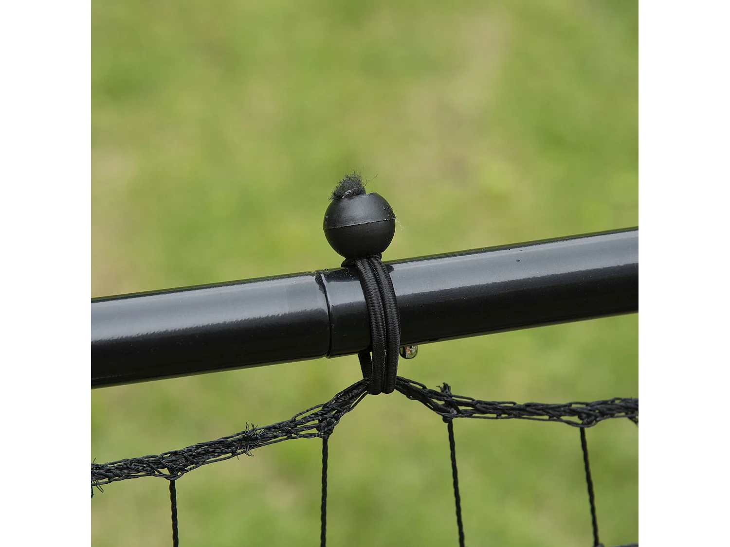 Rebondisseur football réglable, métal, noir (96x80x96 cm)