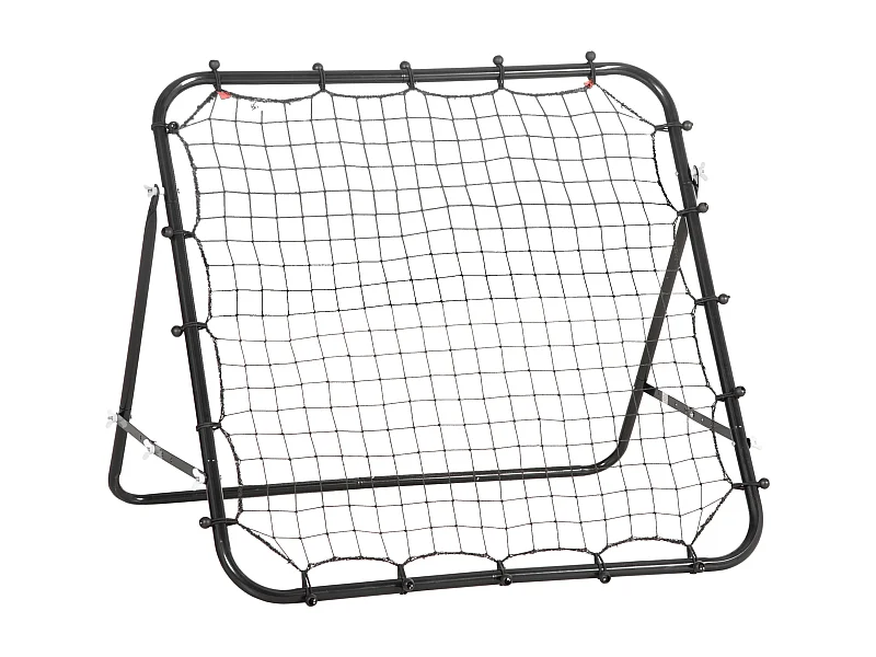 Rebondisseur football réglable, métal, noir (96x80x96 cm)