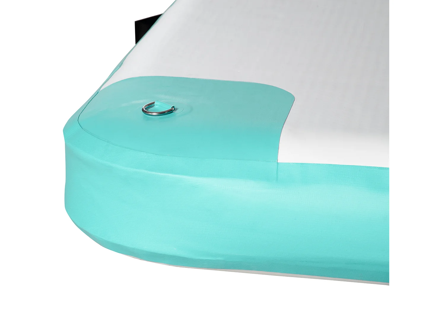 Îlot flottant gonflable, résistance jusqu'à 500 kg, surface antidérapante, plastique, blanc (304x204x15 cm)