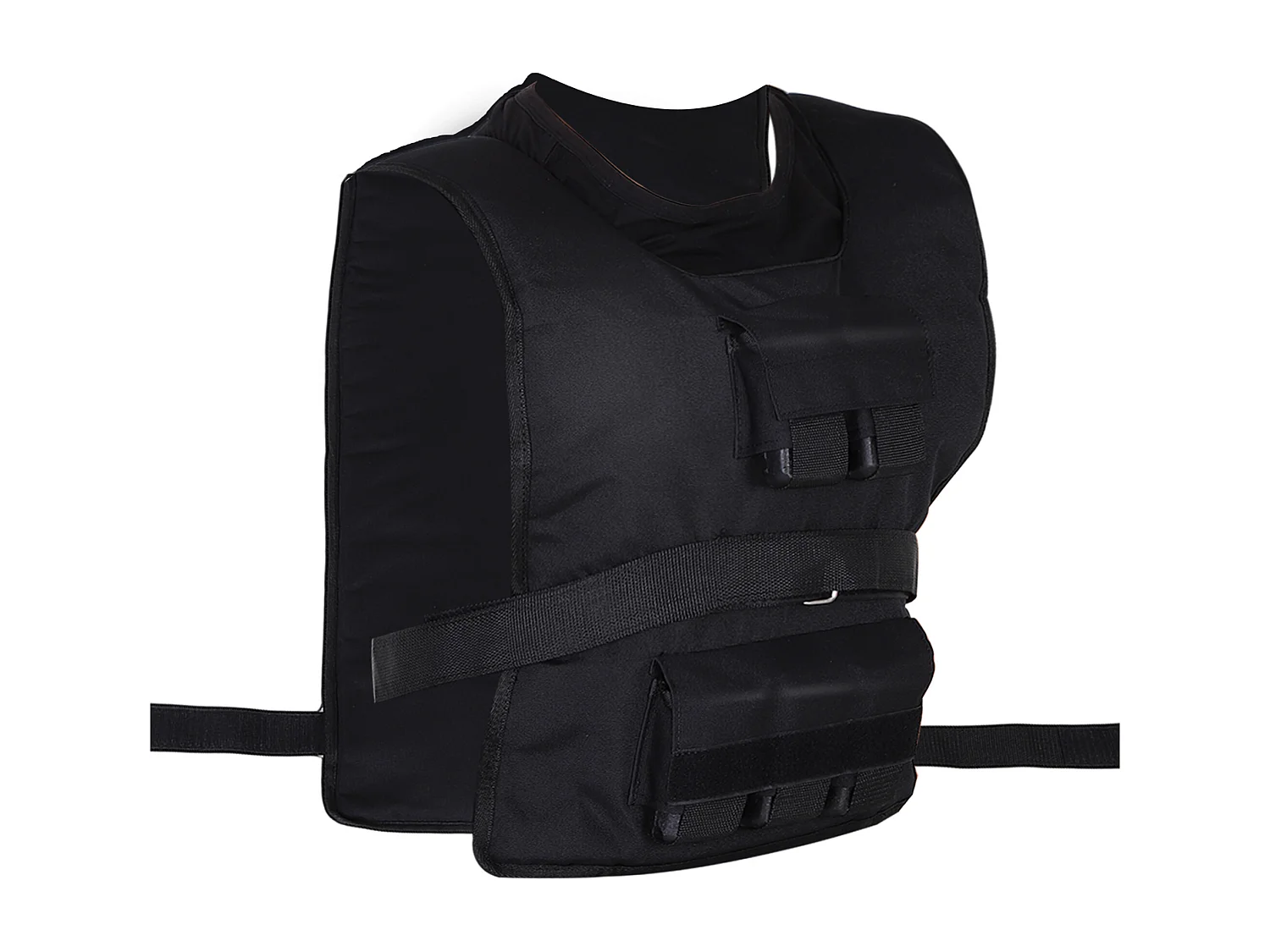 Verstelbaar gewichtsvest 20 kg, Oxford, zwart, voor training (36x52 cm)
