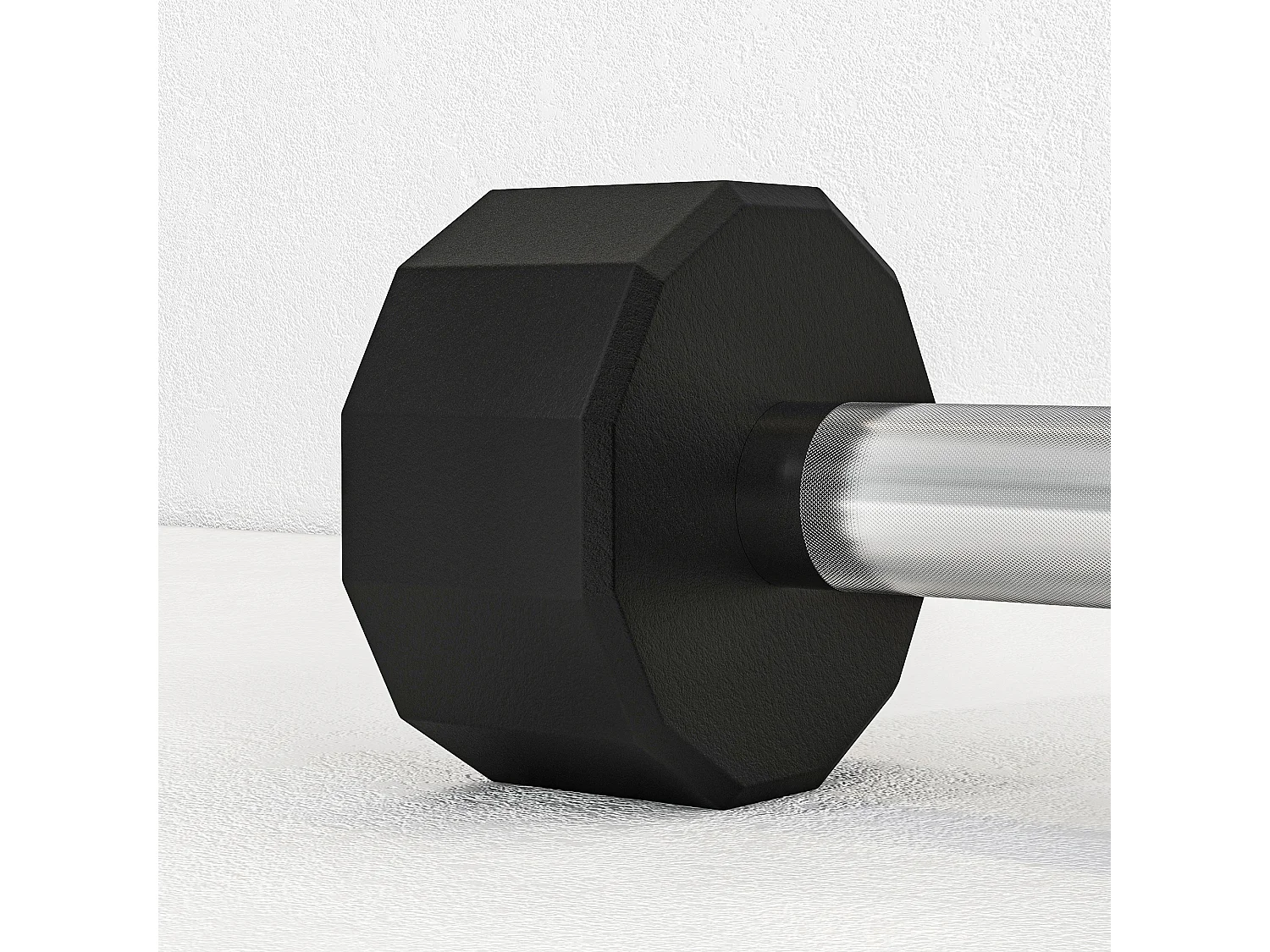 Set de haltères 10kg, métal antidérapant, caoutchouc, noir (25x9.5x9.5cm)