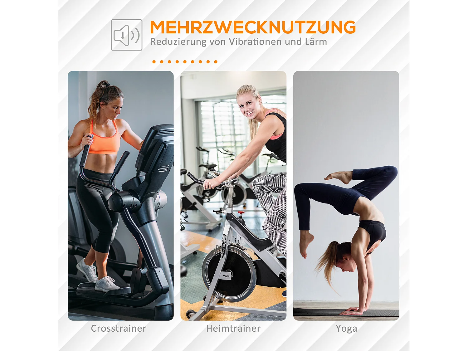 Tapis de protection antidérapant pour équipement de fitness, en plastique, noir, 4 mm d'épaisseur (200x100x1 cm)