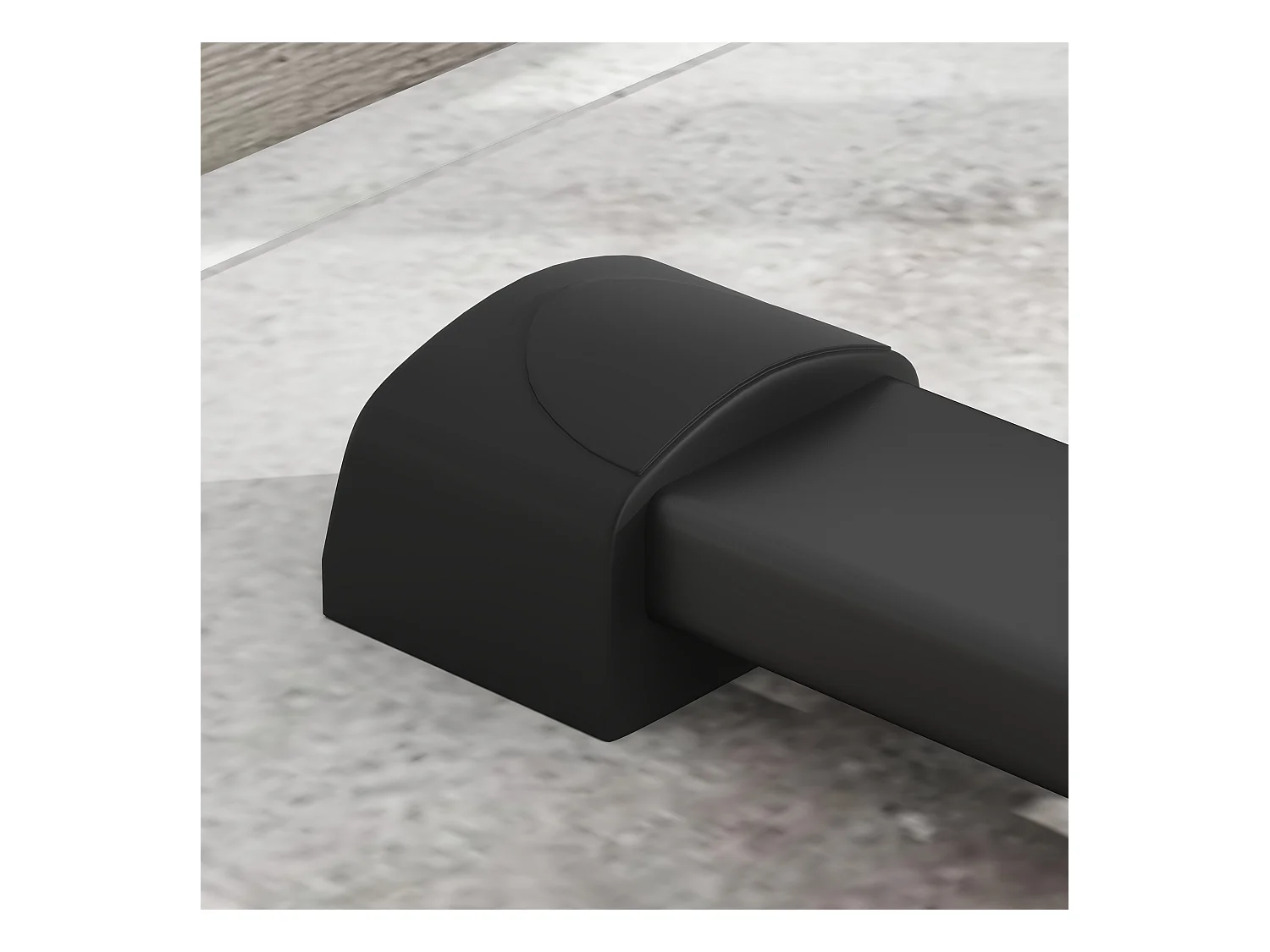 Station de dips réglable, en métal, jusqu'à 540 kg, pour entraînement à domicile, noir (65x63x93-117 cm)