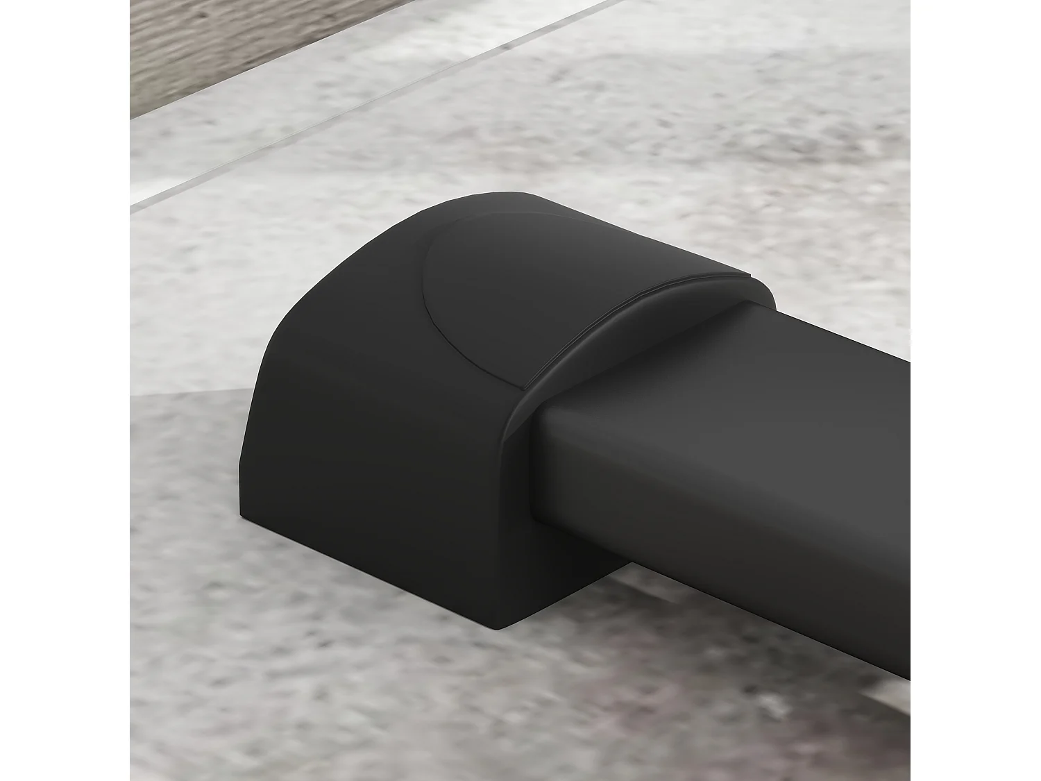 Station de dips réglable, en métal, jusqu'à 540 kg, pour entraînement à domicile, noir (65x63x93-117 cm)