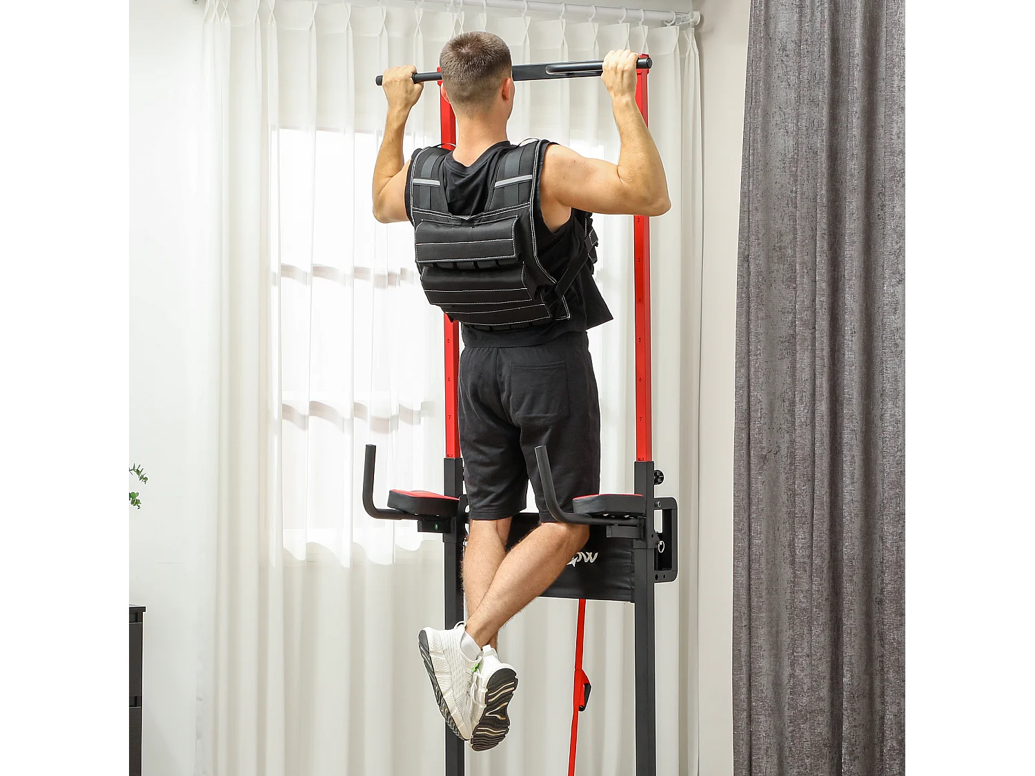 Gilet de Poids Réglable 20 kg, avec bandes réfléchissantes, pour musculation, course et fitness, tissu Oxford, noir (50x40x0.1 cm)