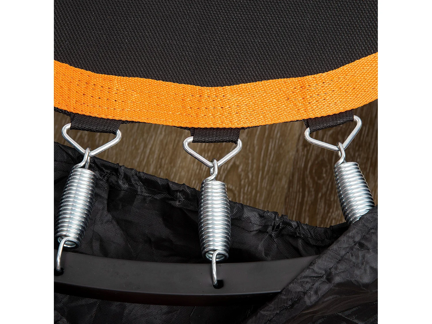 Trampoline de fitness pliable avec poignée réglable, acier, noir (102x102x123 cm)